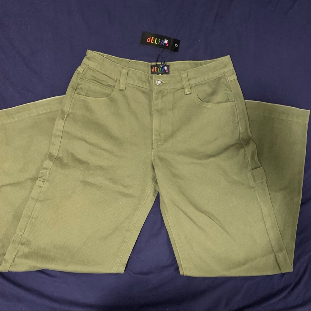 Delia’s Green Carpenter Pants